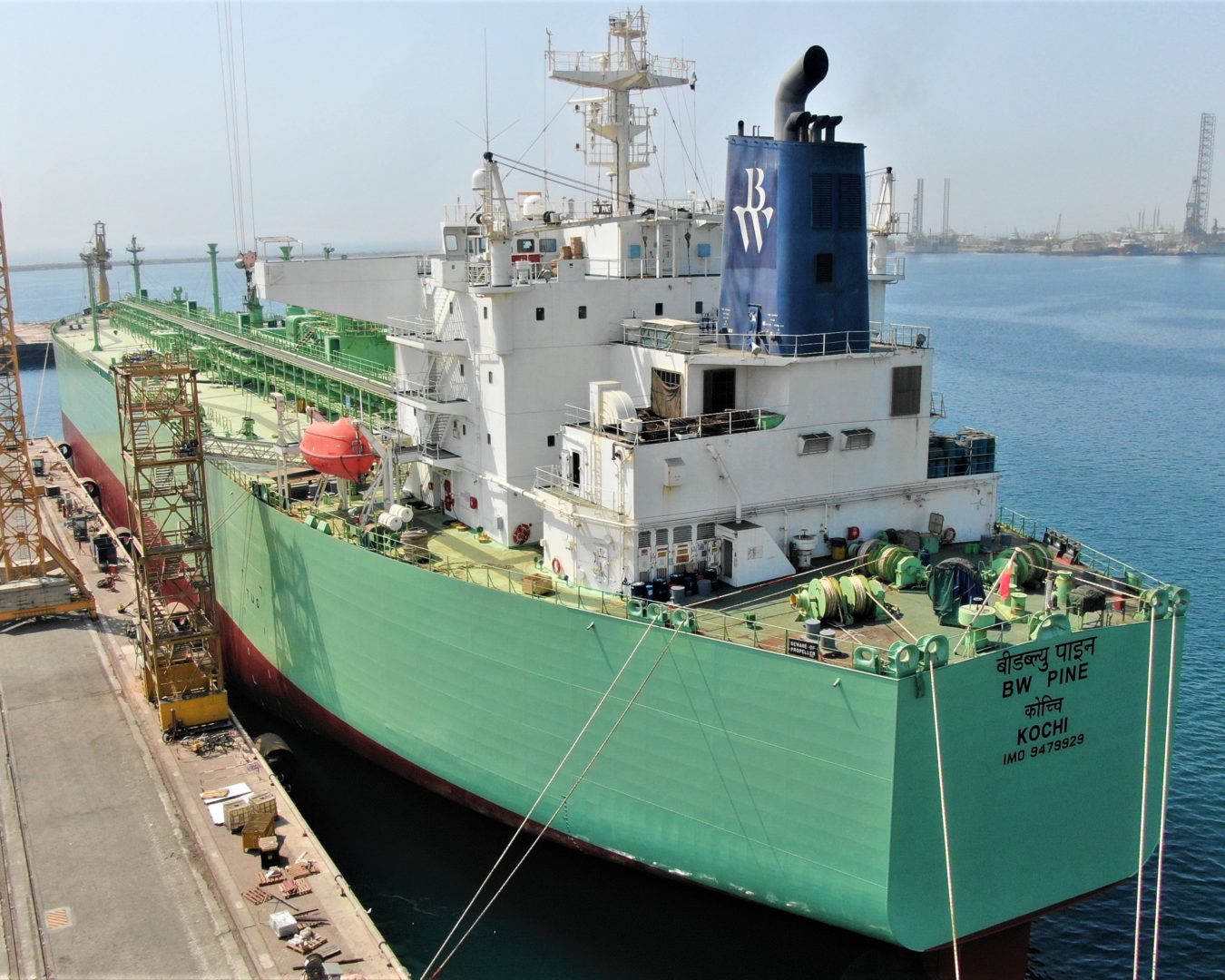 BW Pine, a Very Large Gas Carrier that is part of BW LPG India's Fleet