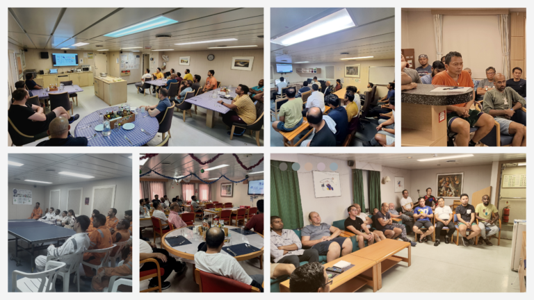 Commemorating International Anti-Corruption Day with discussions onboard.