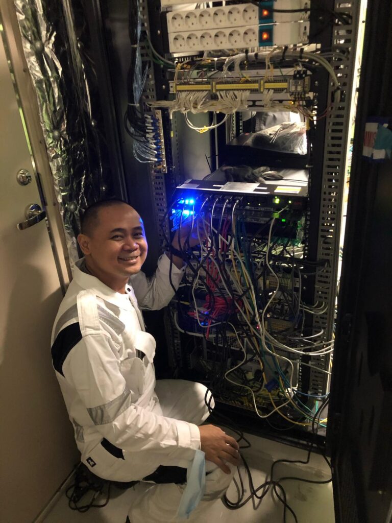 Fleet IT team member Jimmy Melican keeping spirits up.