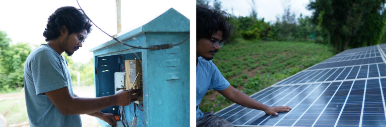 Off-the-grid electrical supply with solar energy